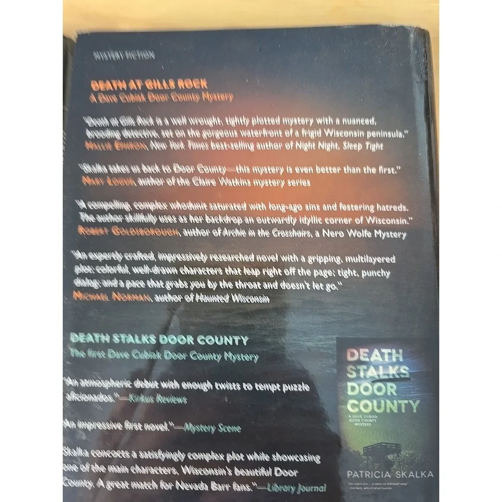 Dave Cubiak Door County Mystery series by Patricia Skalka Door County Gills Rock